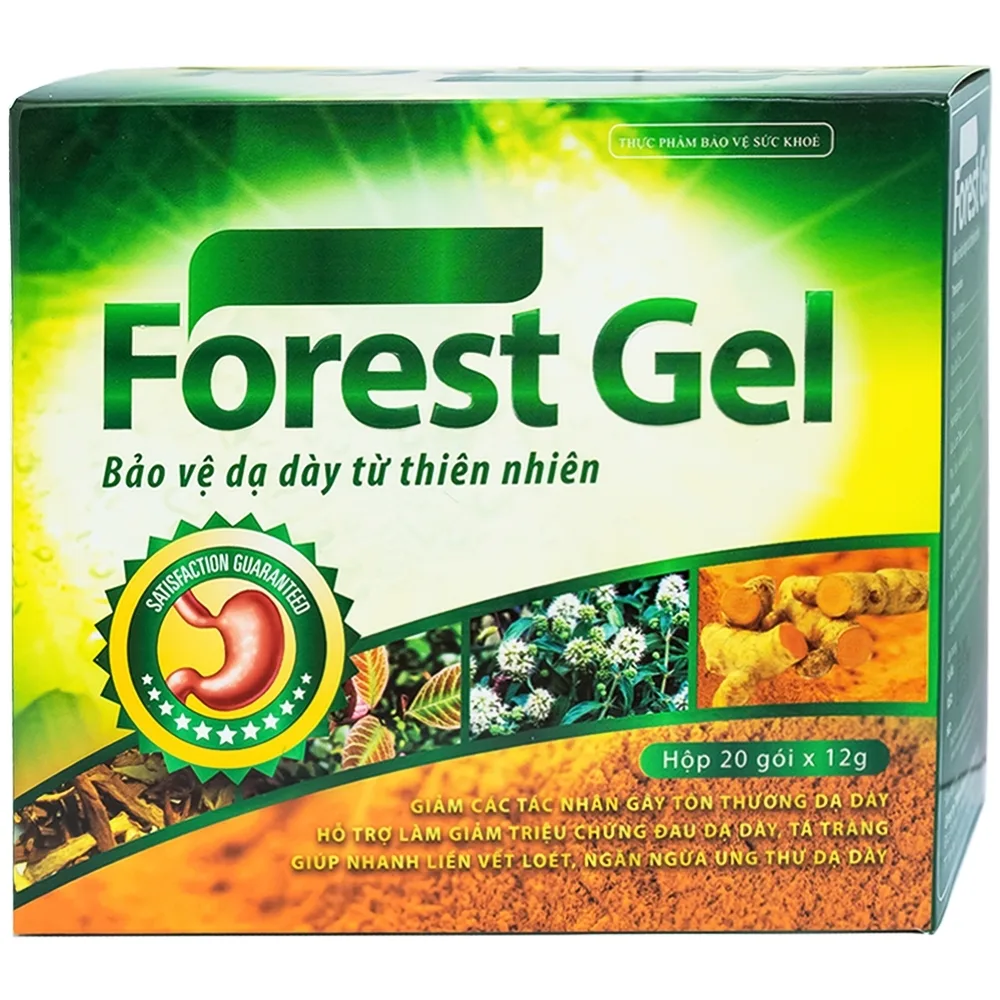Hình ảnh Gel Forest Napharco giảm các tổn thương dạ dày, tá tràng (20 gói x 12g)
