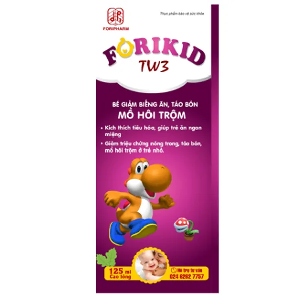 Hình ảnh Siro Forikid TW3 kích thích tiêu hóa, giúp trẻ ăn ngon miệng hơn (125ml)