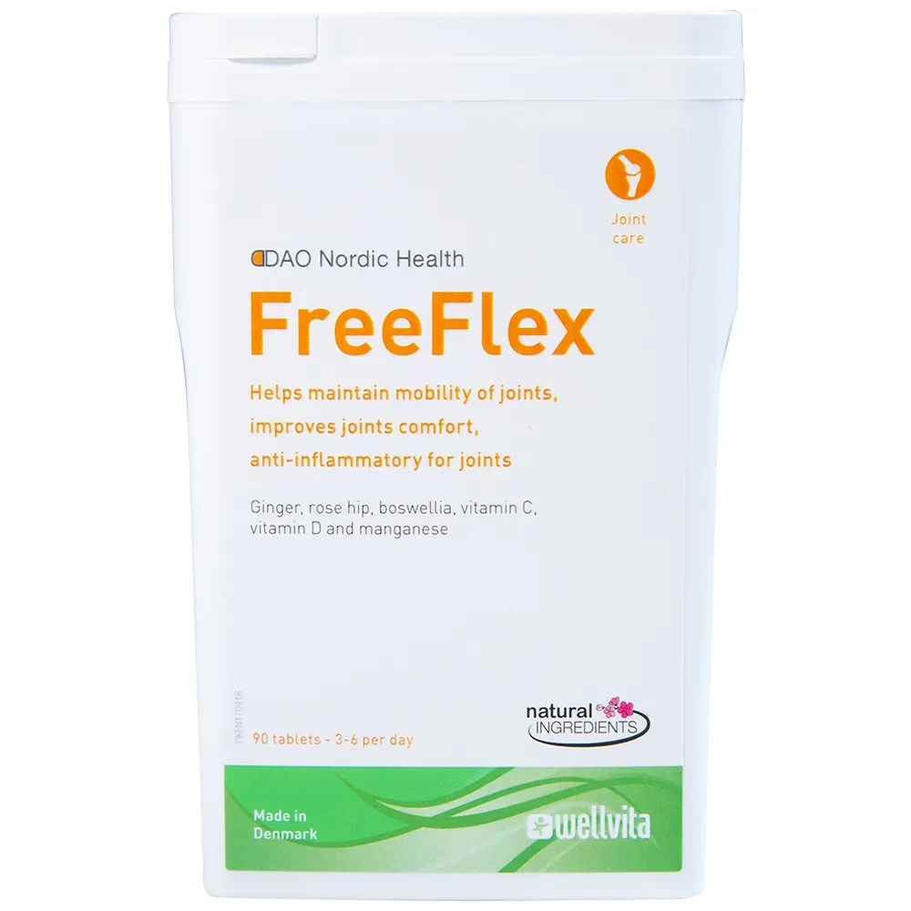 Hình ảnh Viên uống Free Flex DAO Nordic Health hỗ trợ hạn chế thoái hóa khớp, chống viêm ở khớp (90 viên)