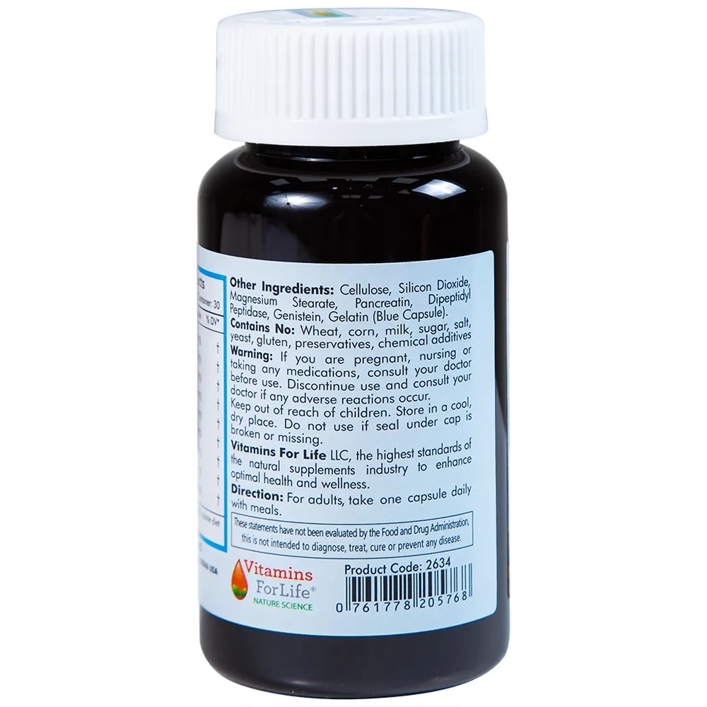 Hình ảnh Viên uống Gasso Max Vitamins For Life bổ sung enzyme và các thảo mộc, hỗ trợ tiêu hóa tốt (30 viên)