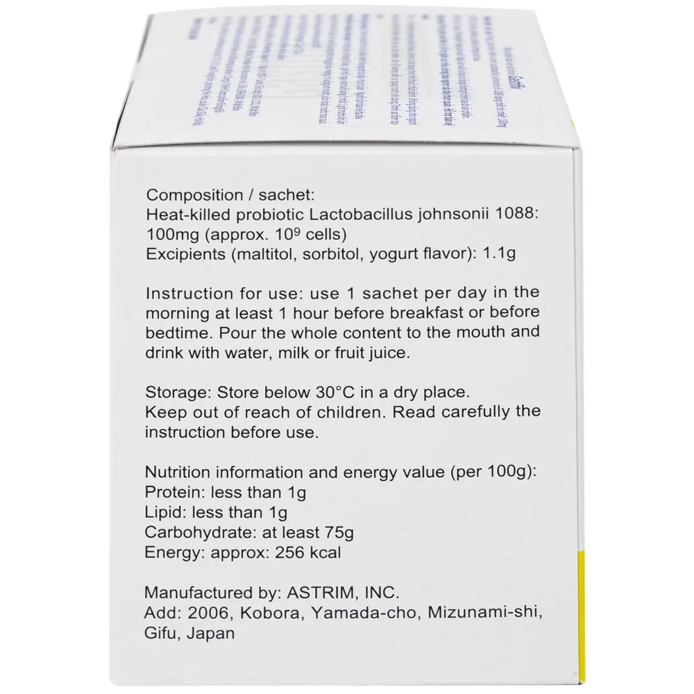 Hình ảnh Thực phẩm bảo vệ sức khỏe Gastifix EW Nutrition hỗ trợ giảm acid dịch vị, triệu chứng trào ngược dạ dày thực quản (30 gói x 1.2g)