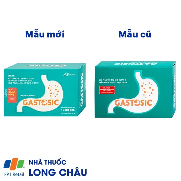 Hình ảnh Viên uống Gastosic CVI Pharma giúp tiêu hóa tốt, bảo vệ niêm mạc dạ dày (3 vỉ x 10 viên)