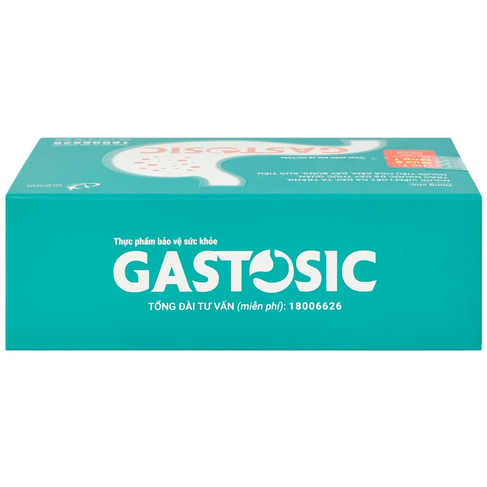 Hình ảnh Viên uống Gastosic CVI Pharma giúp tiêu hóa tốt, bảo vệ niêm mạc dạ dày (3 vỉ x 10 viên)