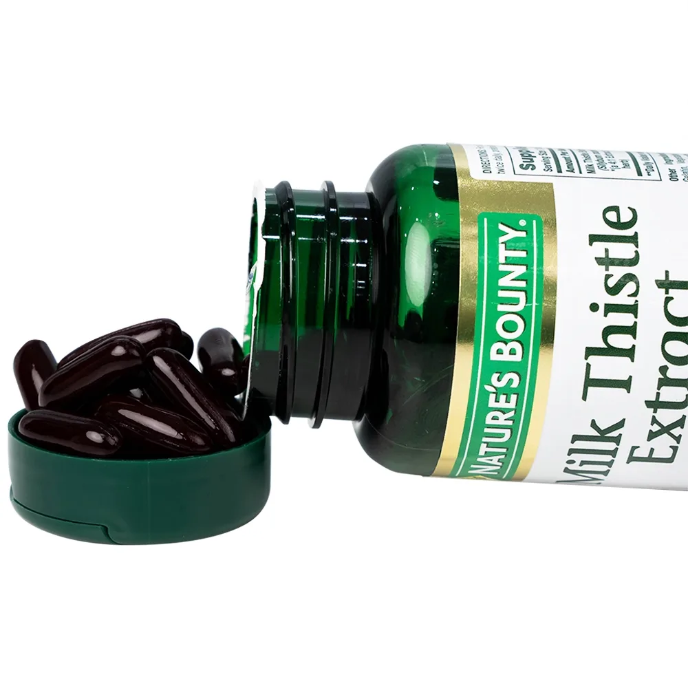Hình ảnh Viên uống Milk Thistle Nature's Bounty hỗ trợ tăng cường chức năng gan, bảo vệ gan (50 viên)