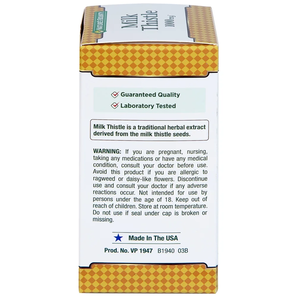 Hình ảnh Viên uống Milk Thistle Nature's Bounty hỗ trợ tăng cường chức năng gan, bảo vệ gan (50 viên)