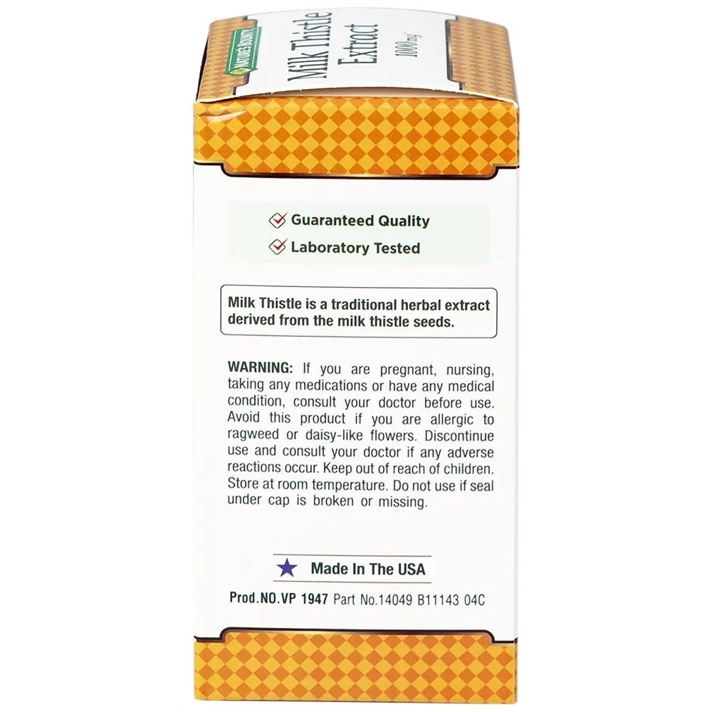Hình ảnh Viên uống Milk Thistle Nature's Bounty hỗ trợ tăng cường chức năng gan, bảo vệ gan (50 viên)