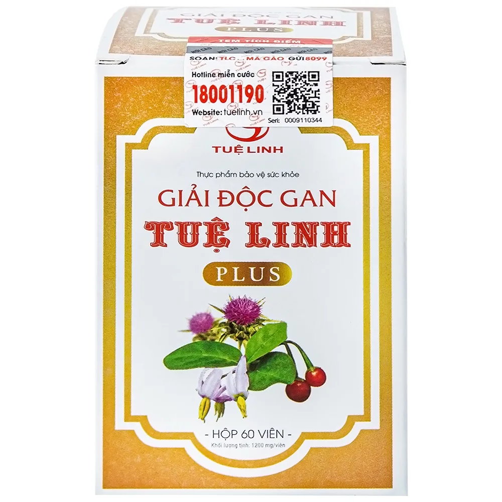 Hình ảnh Viên uống Tuệ Linh Plus hỗ trợ giải độc gan, tăng cường chức năng gan (60 viên)