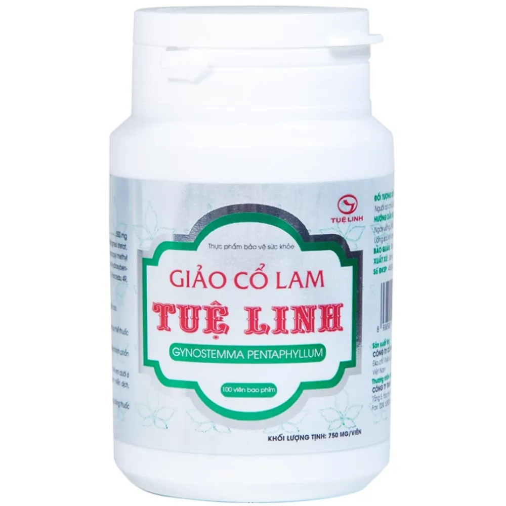 Hình ảnh Viên uống Giảo Cổ Lam Tuệ Linh hỗ trợ chuyển hóa đường, giảm nguy cơ đường huyết cao (100 viên)