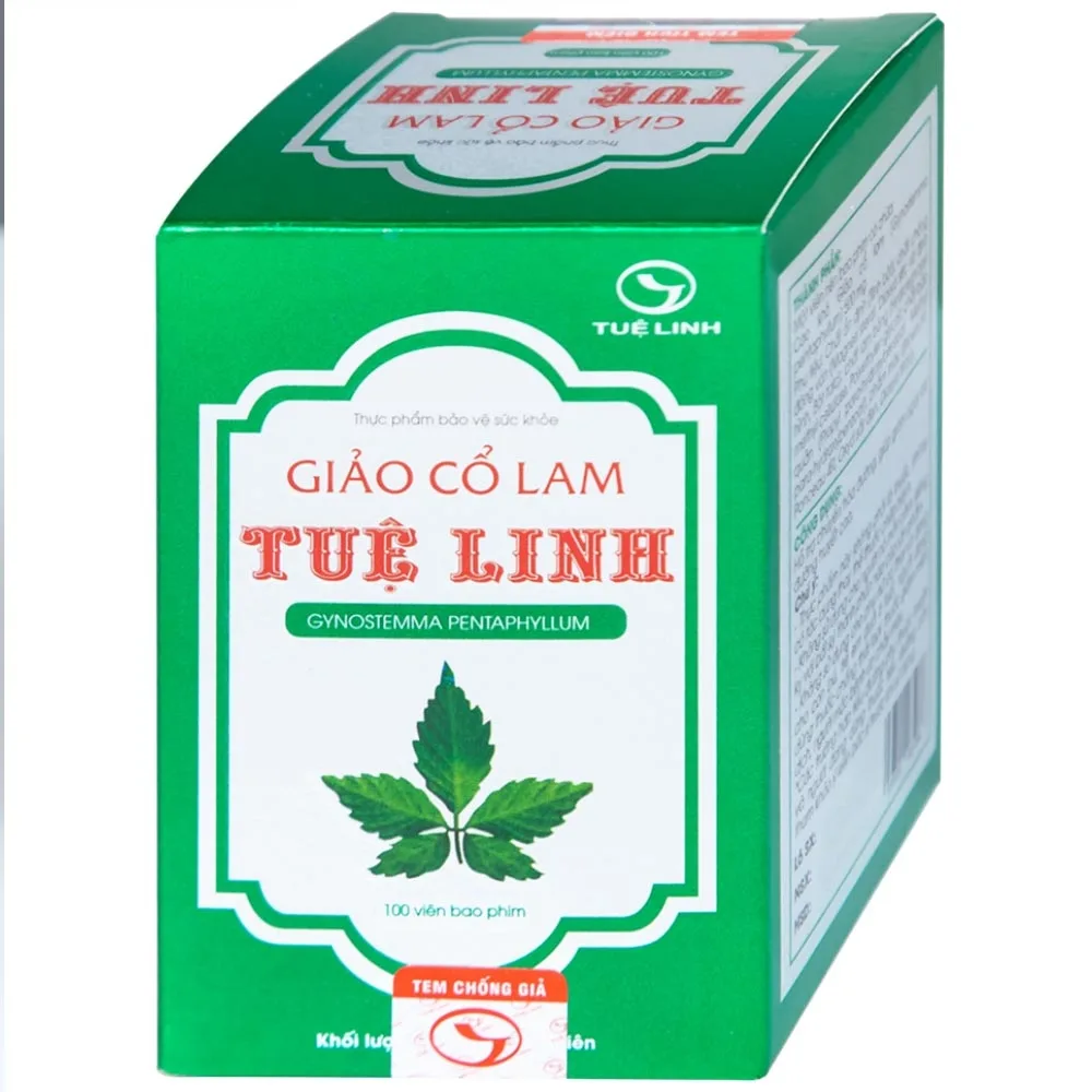 Hình ảnh Viên uống Giảo Cổ Lam Tuệ Linh hỗ trợ chuyển hóa đường, giảm nguy cơ đường huyết cao (100 viên)