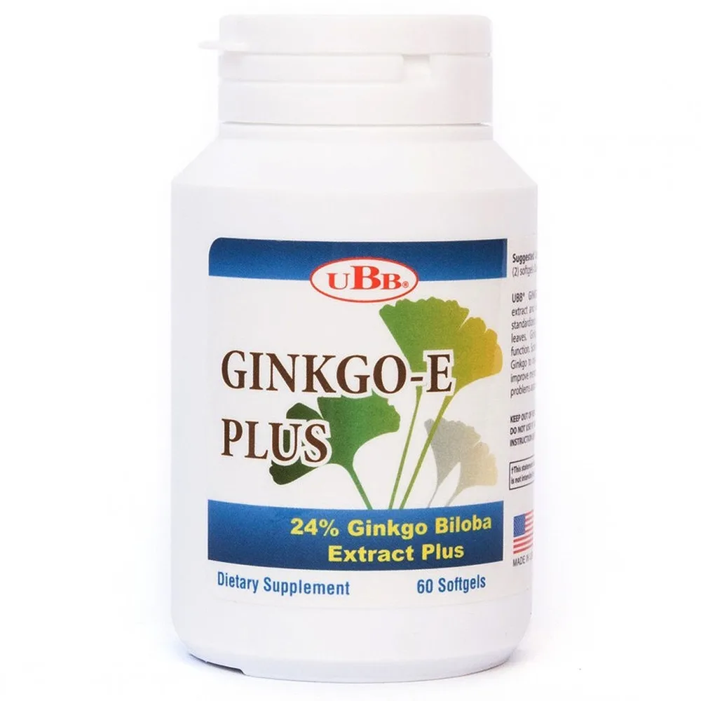 Hình ảnh Viên uống Ginko-E Plus UBB tăng cường tuần hoàn máu (60 viên)