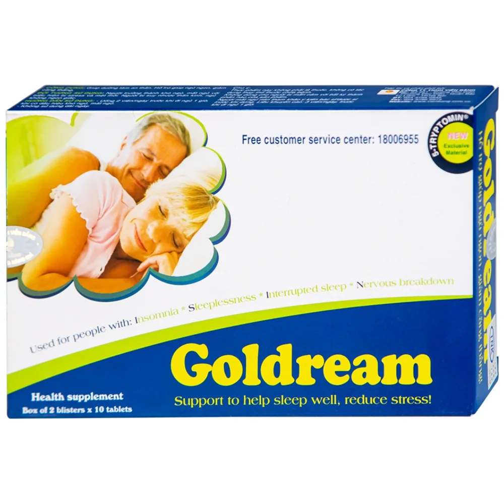 Hình ảnh Viên uống Goldream IMC hỗ trợ ngủ ngon, giảm căng thẳng (20 viên)