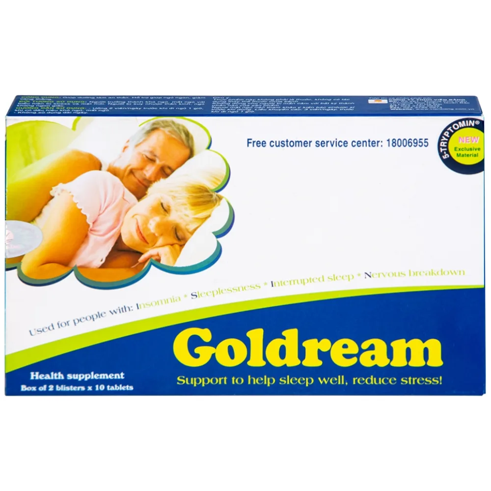Hình ảnh Viên uống Goldream IMC hỗ trợ ngủ ngon, giảm căng thẳng (20 viên)