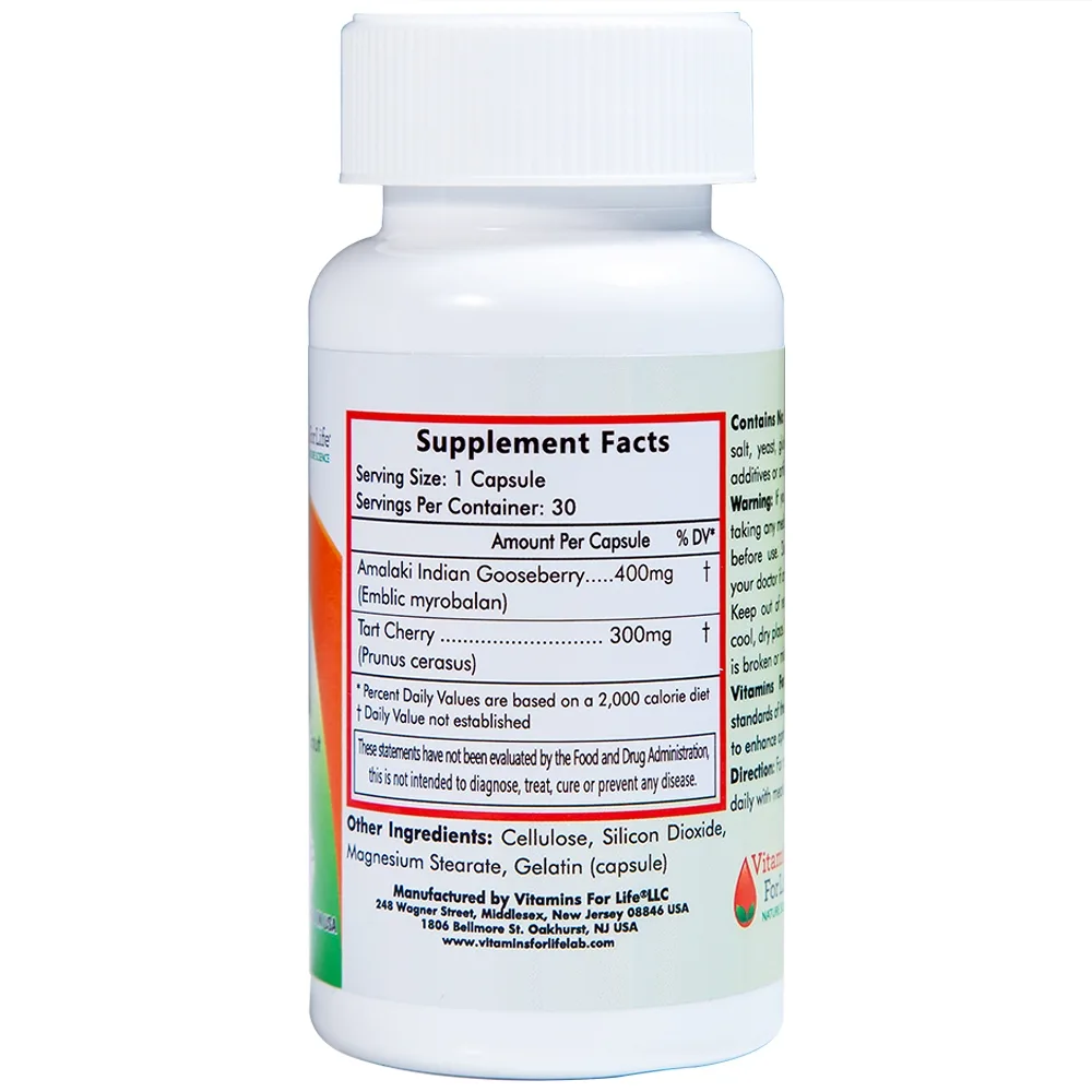 Hình ảnh Viên uống Gout Aid Vitamins For Life hỗ trợ giảm triệu chứng ở người bị gout (30 viên)
