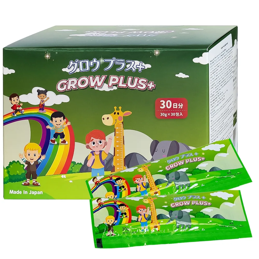 Hình ảnh Dung dịch Grow Plus+ Makishokuhin hỗ trợ giúp trẻ phát triển thể lực và tăng cường sức đề kháng (30 gói)