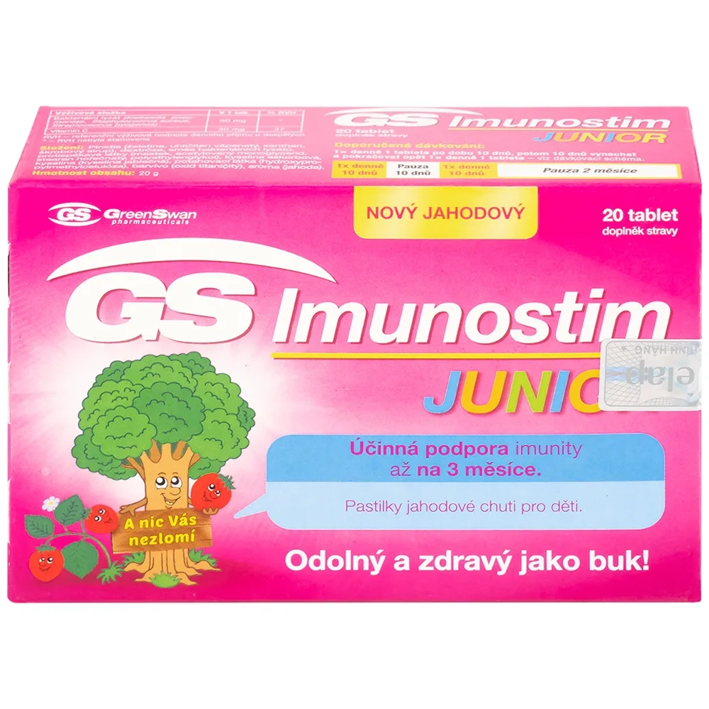 Hình ảnh Viên ngậm GS Imunostim Junior tăng cường chức năng hệ miễn dịch (2 vỉ x 10 viên)