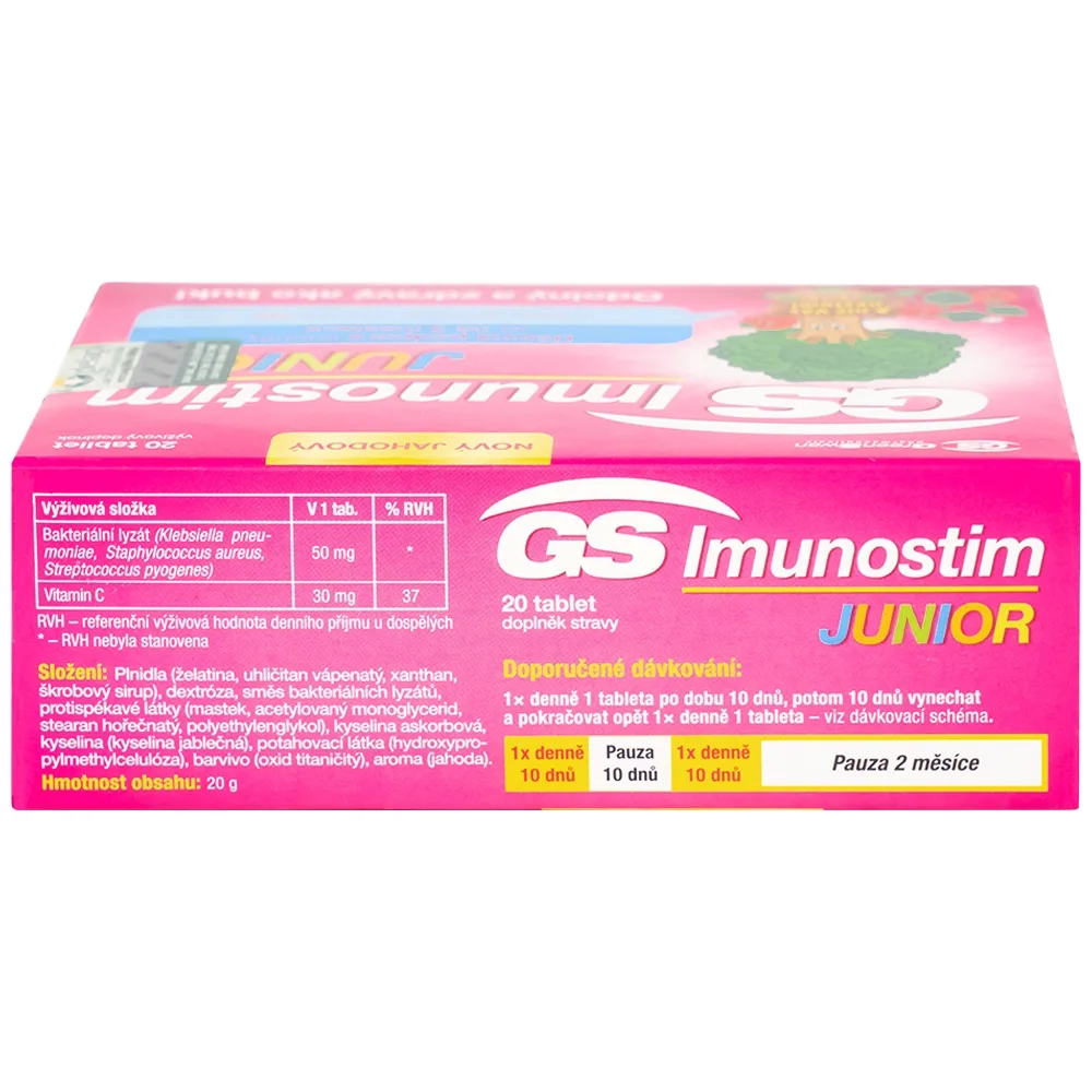 Hình ảnh Viên ngậm GS Imunostim Junior tăng cường chức năng hệ miễn dịch (2 vỉ x 10 viên)