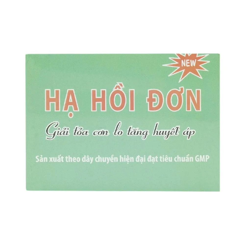 Hình ảnh Viên uống Hạ Hồi Đơn HDpharma hỗ trợ hạ huyết áp, tăng sức bền thành mạch (60 viên)