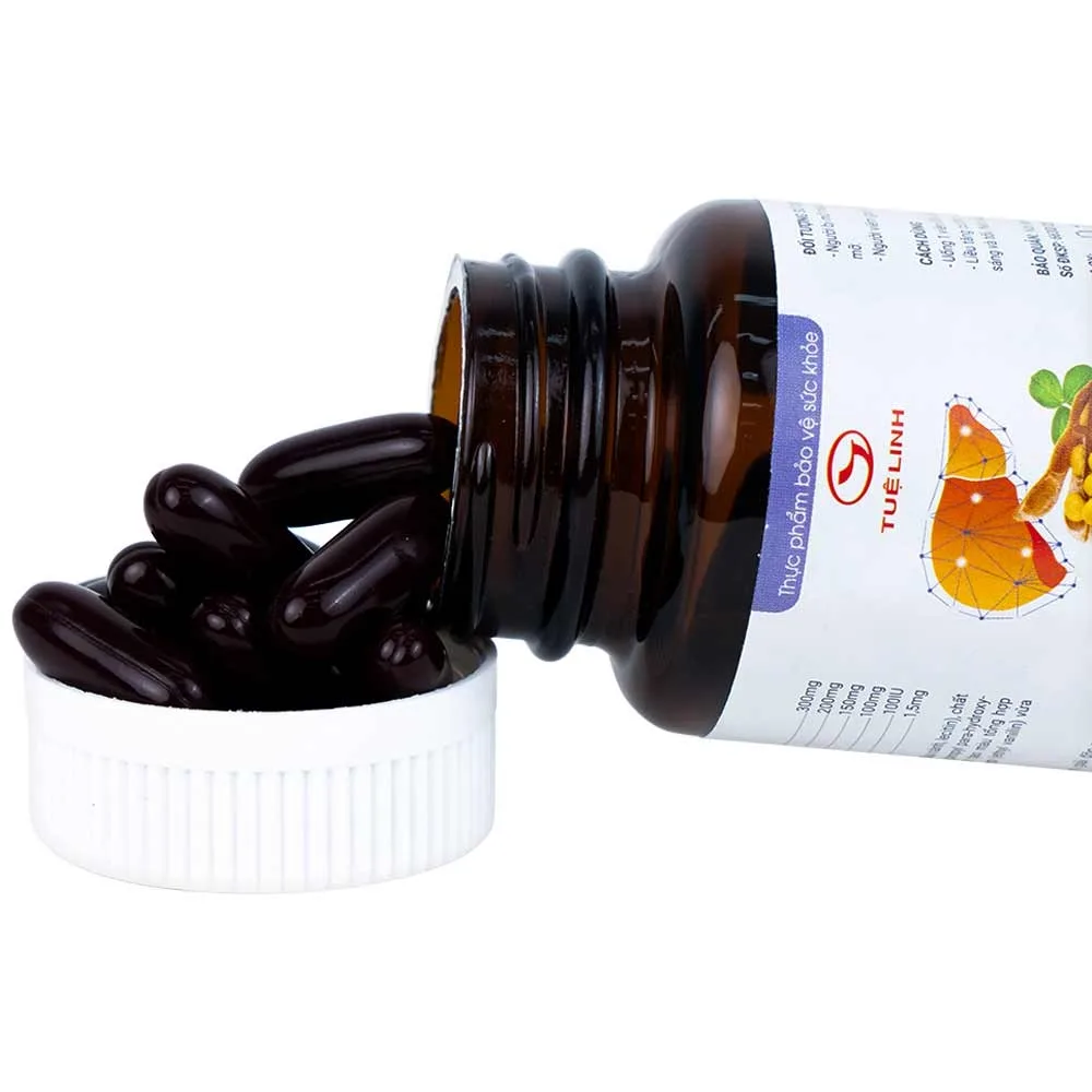 Hình ảnh Viên uống giải độc gan Hamogan Tuệ Linh hỗ trợ giảm mỡ máu, mỡ gan (30 viên)
