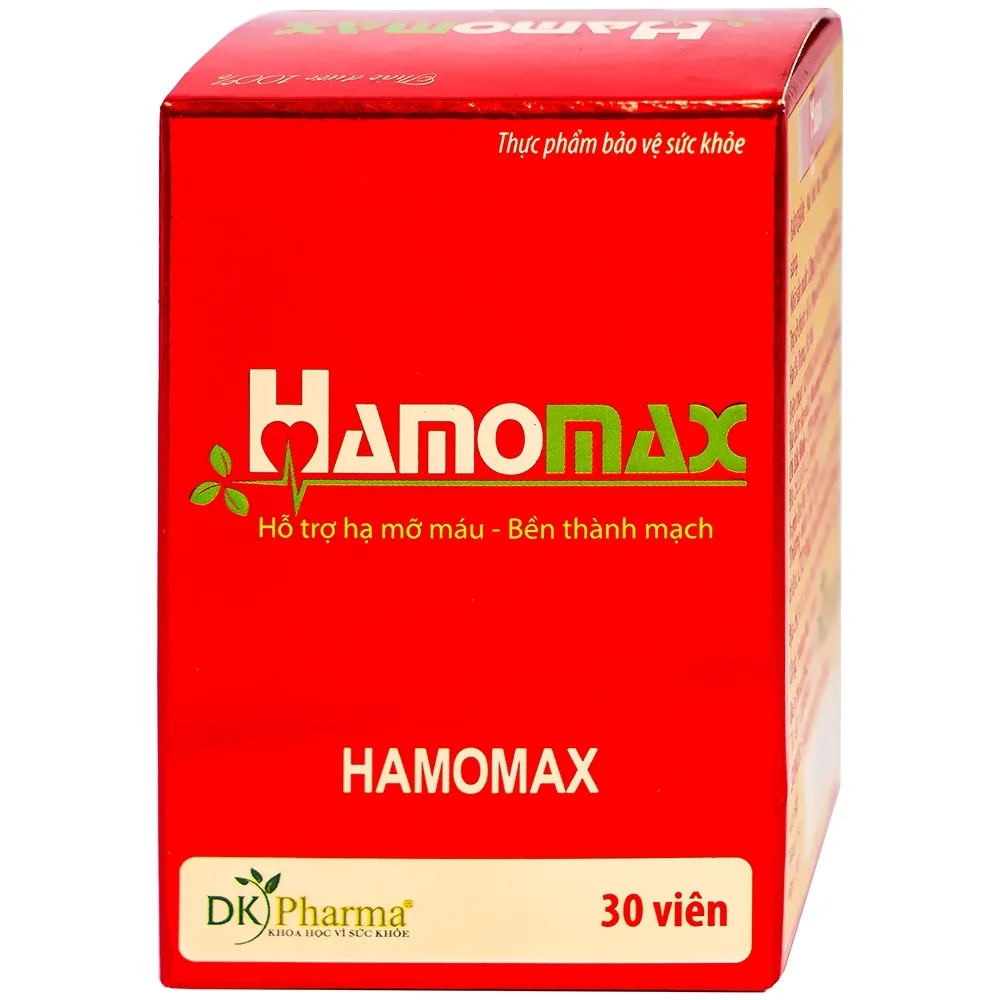 Hình ảnh Viên uống Hamomax DK Pharma hỗ trợ hạ mỡ máu, bền thành mạch (30 viên)
