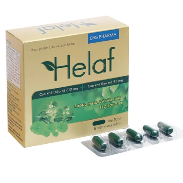 Hình ảnh Viên uống Helaf DHG thanh nhiệt giải độc cho cơ thể (10 vỉ x 5 viên)