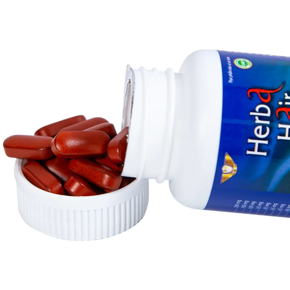 Hình ảnh Viên uống Herba Hair Kingphar bổ huyết, hỗ trợ làm đen tóc (60 viên)