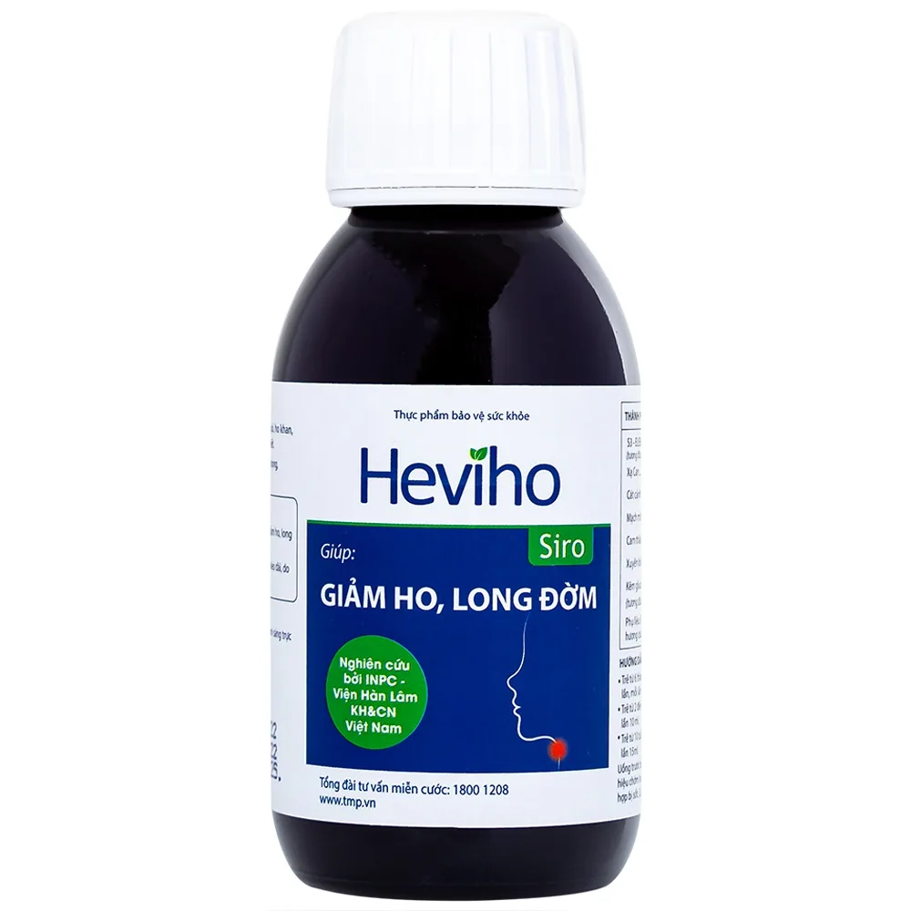 Hình ảnh Siro Heviho Thái Minh giảm đau rát họng, giảm ho, long đờm (100ml)