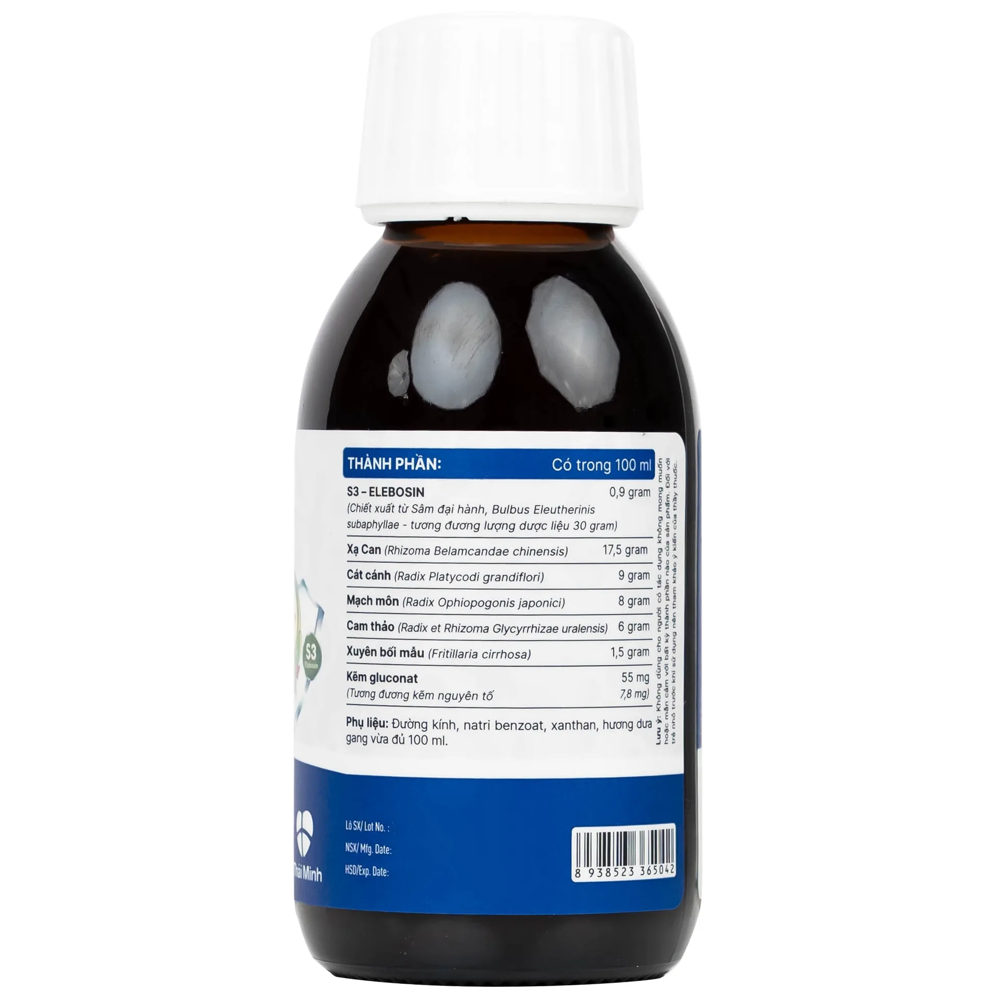 Hình ảnh Siro Heviho Thái Minh giảm đau rát họng, giảm ho, long đờm (100ml)