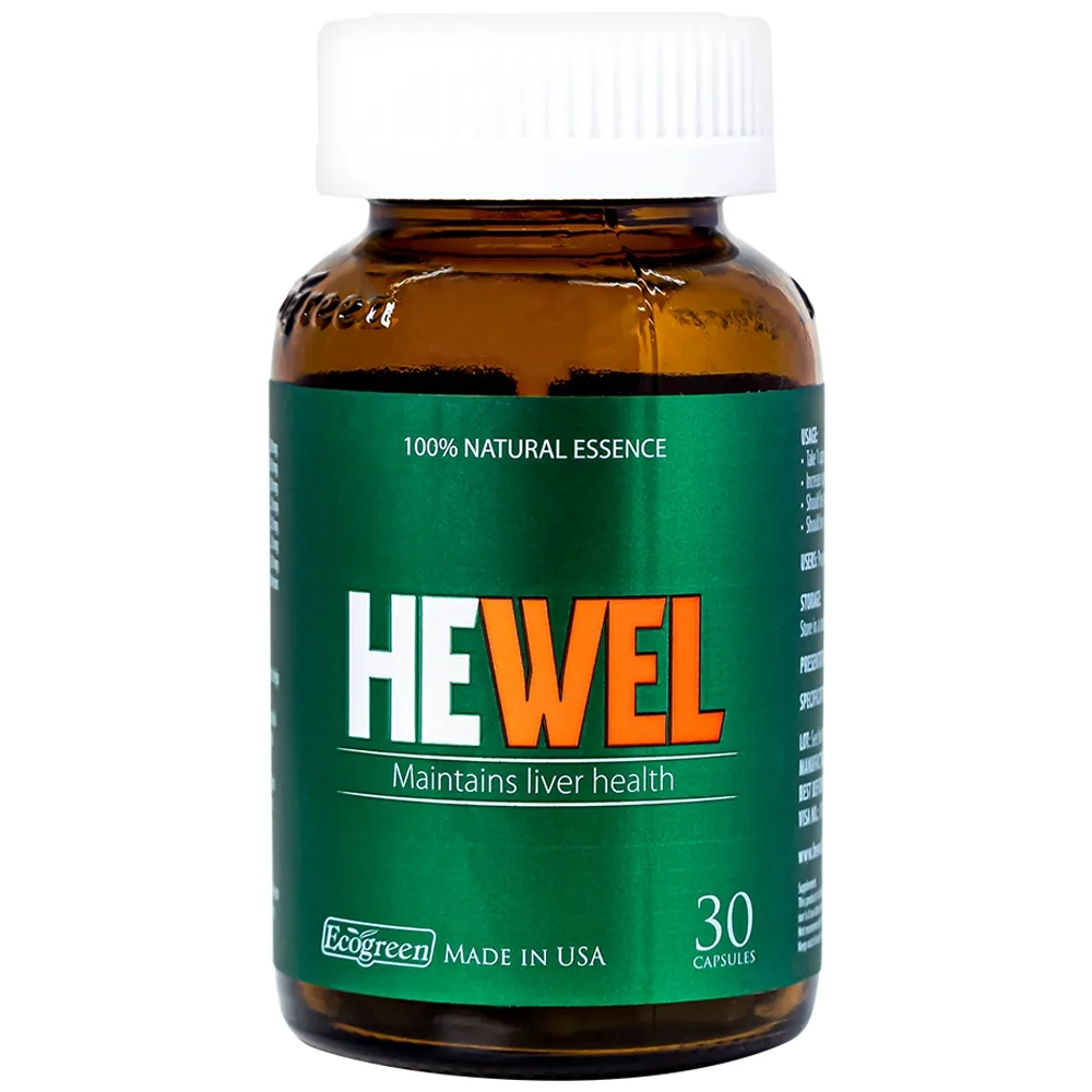 Hình ảnh Viên uống Hewel Ecogreen hỗ trợ tăng khả năng thải độc, bảo vệ gan (30 viên)