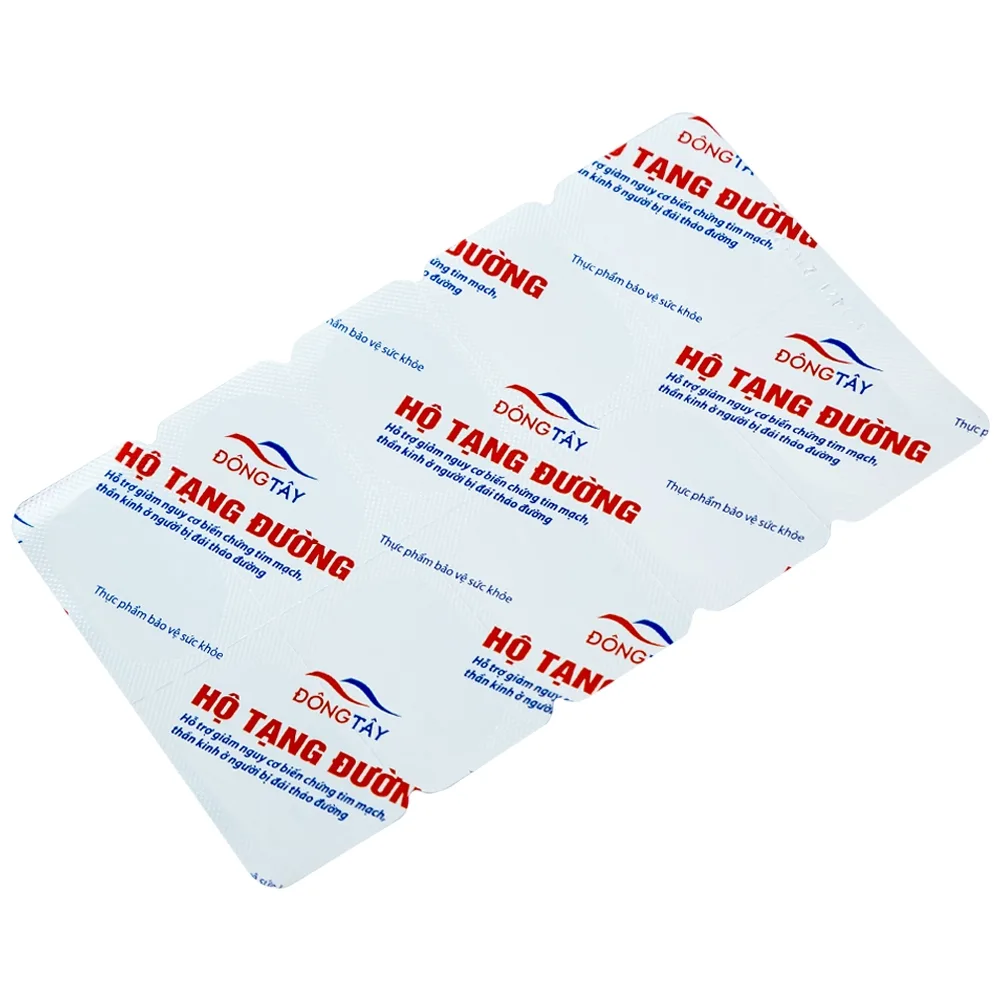 Hình ảnh Viên uống Hộ Tạng Đường Hồng Bàng hỗ trợ hạ đường huyết, giảm cholesterol máu (3 vỉ x 10 viên)