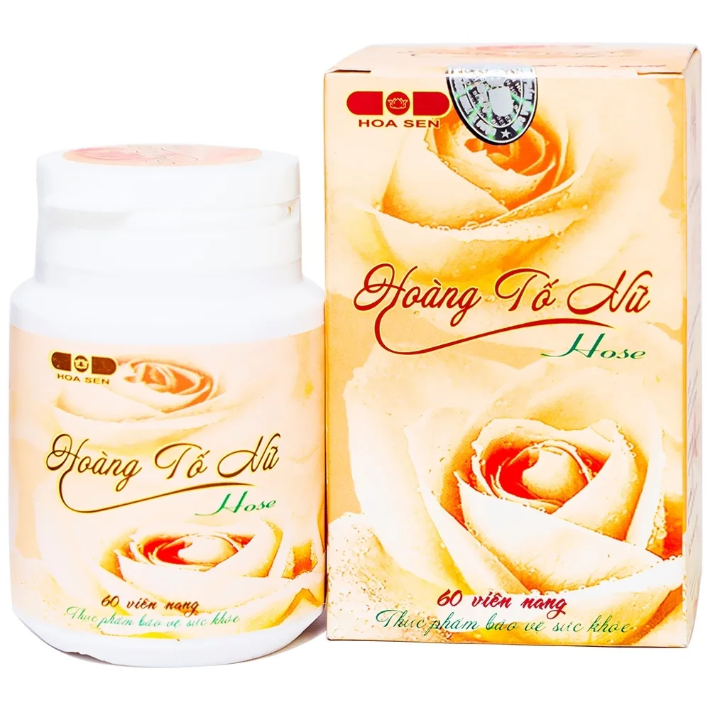 Hình ảnh Viên uống Hoàng Tố Nữ Hose Hoa Sen bổ trung ích khí, sinh tân, chỉ khát (60 viên)