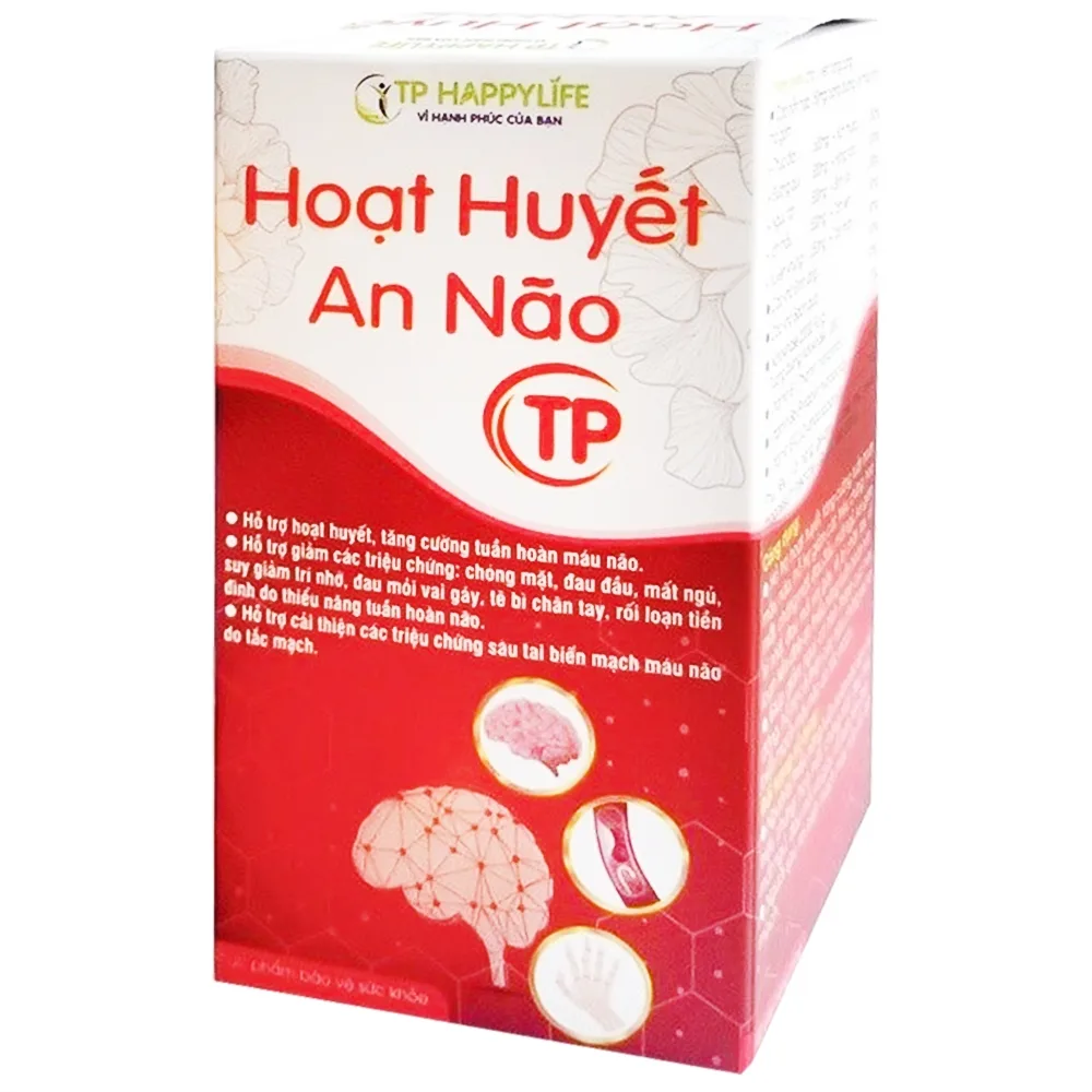 Hình ảnh Hoạt Huyết An Não TP Happy Health hỗ trợ hoạt huyết, hỗ trợ tăng cường tuần hoàn máu não (30 viên)