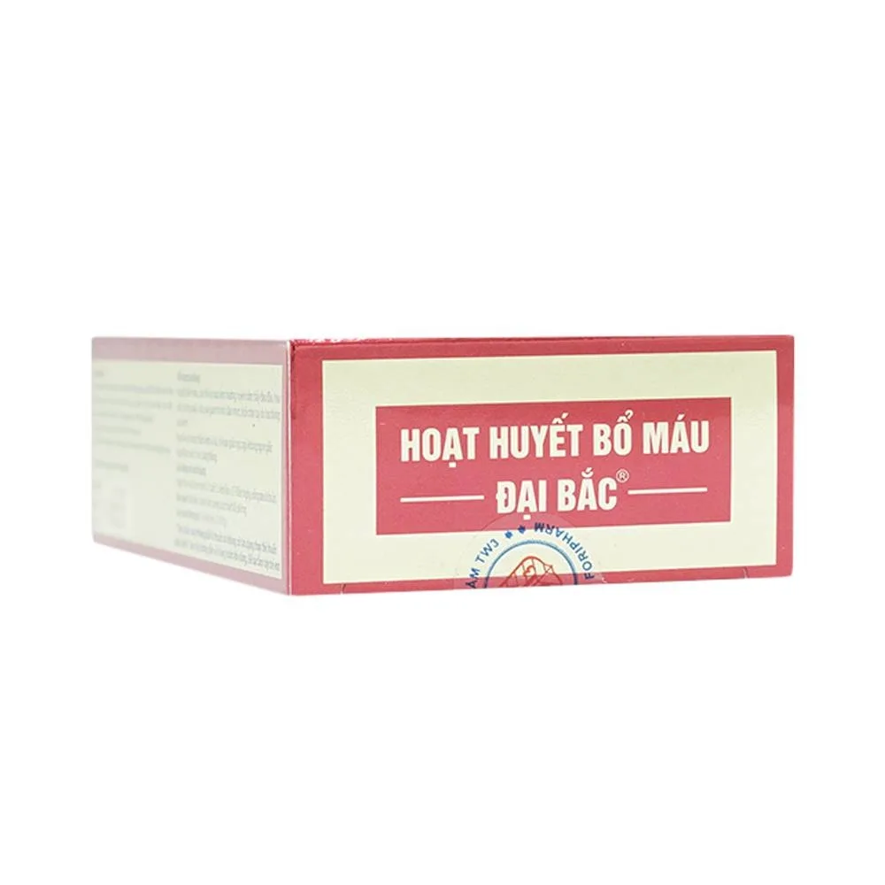 Hình ảnh Viên uống Hoạt Huyết Bổ Máu Đại Bắc tăng cường lưu thông máu (2 vỉ x 15 viên)