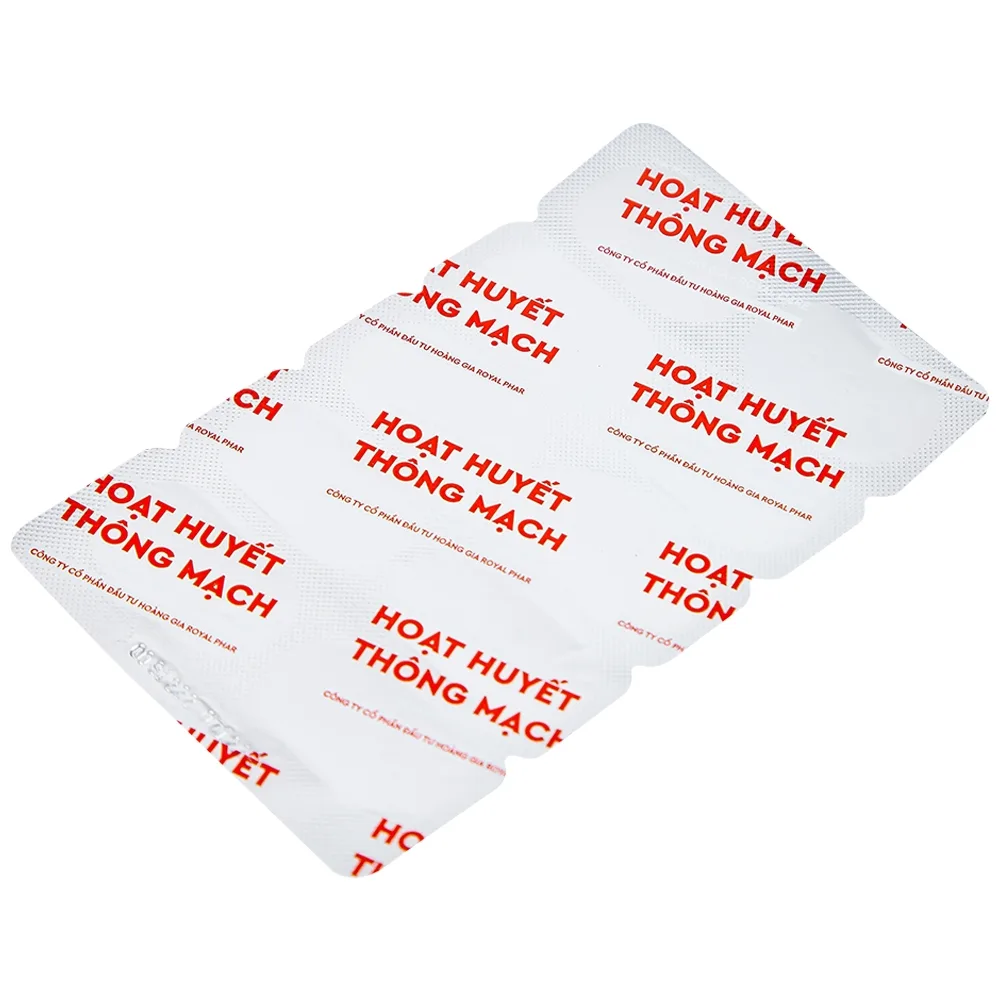 Hình ảnh Viên uống Hoạt Huyết Thông Mạch Hoàng Gia Royal Care tăng cường tuần hoàn não (3 vỉ x 10 viên)