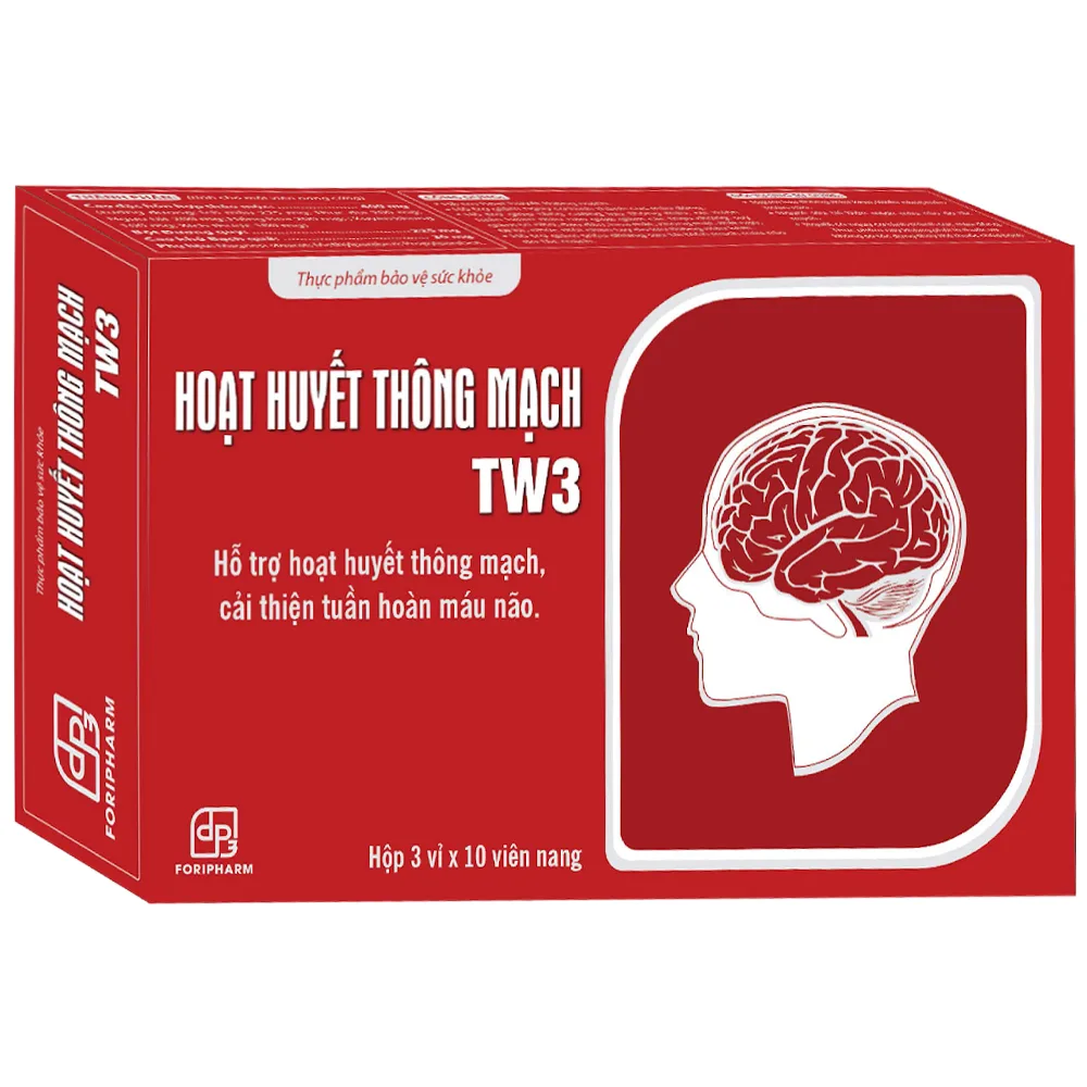 Hình ảnh Hoạt Huyết Thông Mạch Foripharm hỗ trợ hoạt huyết, thông mạch, cải thiện tuần hoàn máu não (3 vỉ x 10 viên)