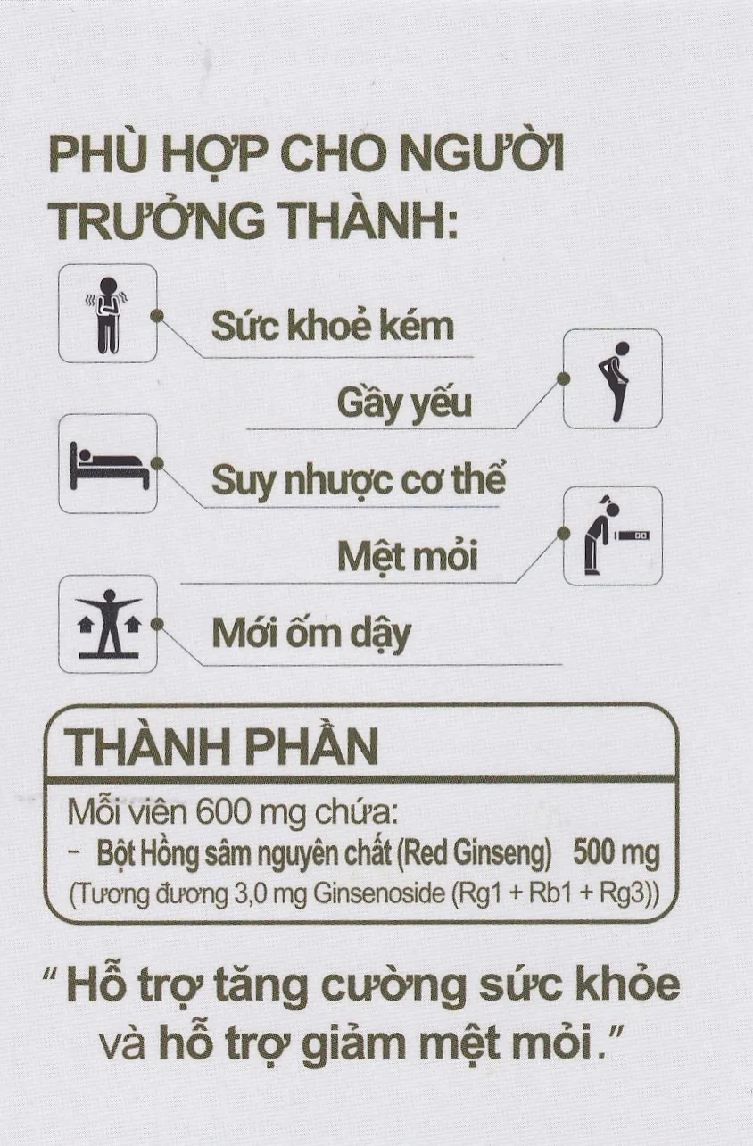 Hình ảnh Viên uống Hồng Sâm Hàn Quốc Shinsam Shinpoong Deawoo hỗ trợ tăng cường sức khỏe (30 viên)