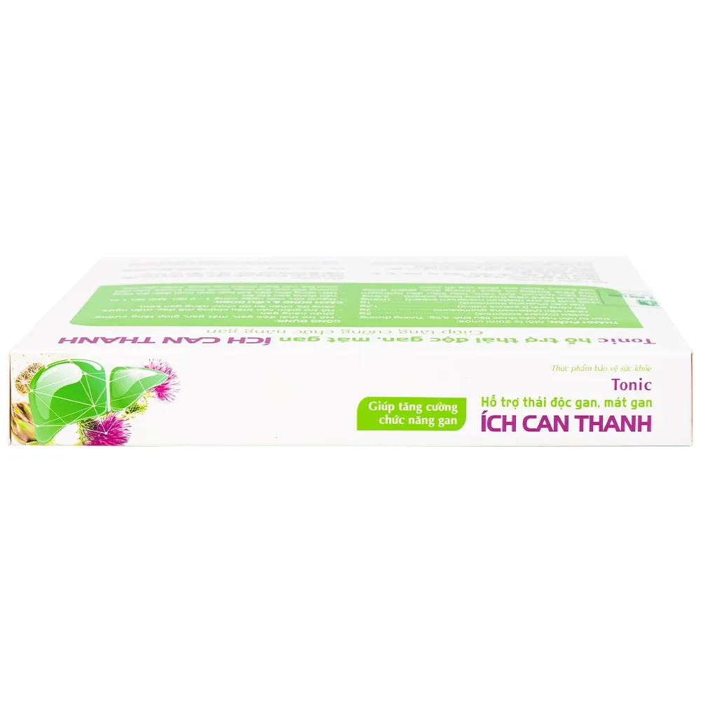Hình ảnh Thực phẩm bảo vệ sức khỏe Ích Can Thanh Hoa Linh hỗ trợ thải độc gan, tăng cường chức năng gan (6 lọ x 10ml)