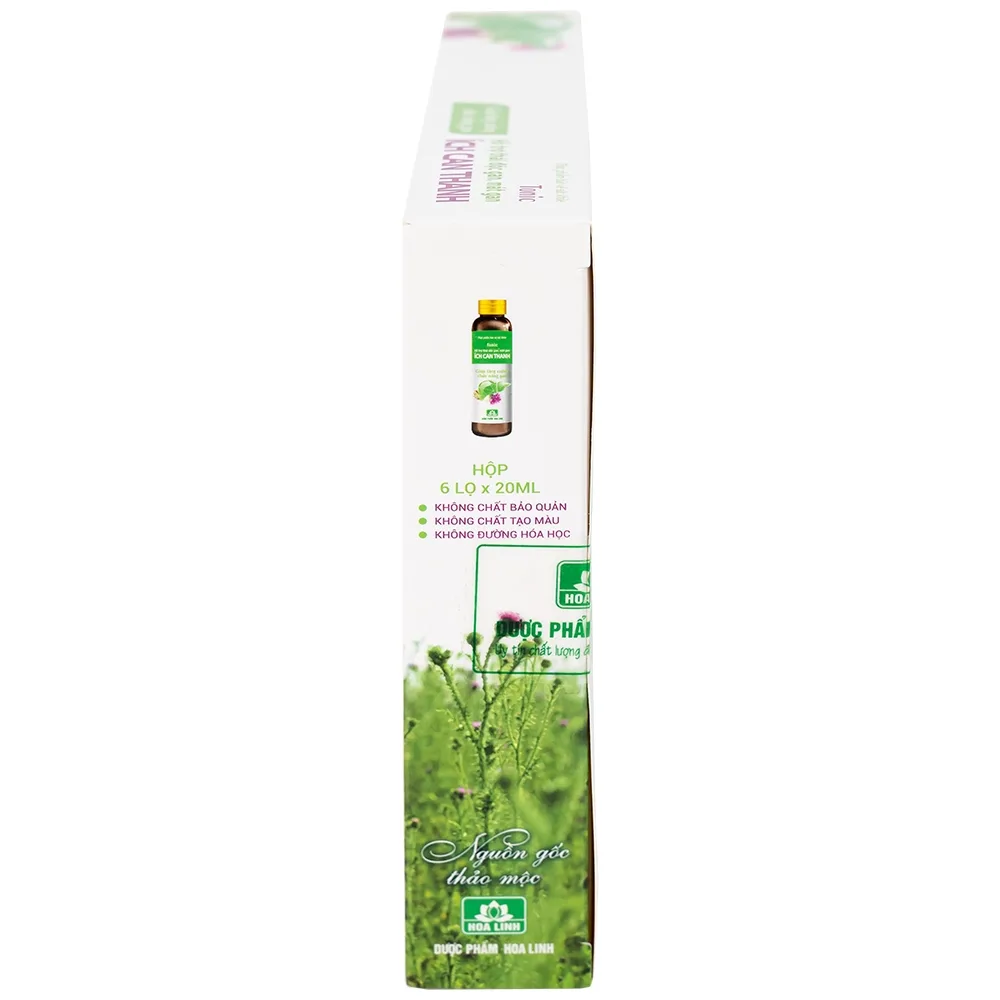 Hình ảnh Thực phẩm bảo vệ sức khỏe Ích Can Thanh Hoa Linh hỗ trợ thải độc gan, tăng cường chức năng gan (6 lọ x 10ml)