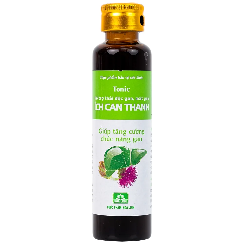 Hình ảnh Thực phẩm bảo vệ sức khỏe Ích Can Thanh Hoa Linh hỗ trợ thải độc gan, tăng cường chức năng gan (6 lọ x 10ml)