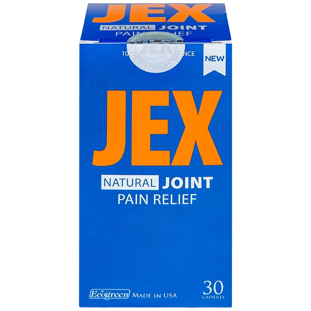 Hình ảnh Viên uống Jex Natural Ecogreen hỗ trợ giảm đau trong thoái hoá khớp, viêm khớp (30 viên)