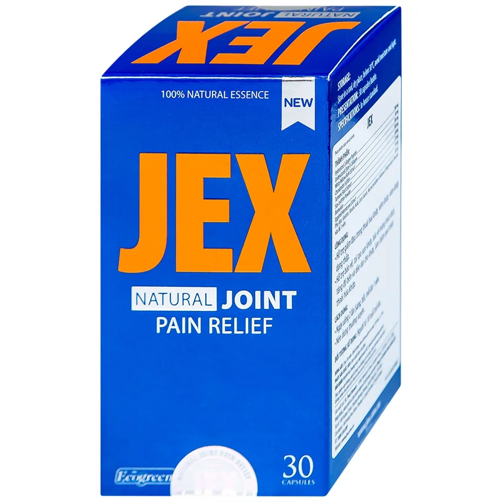 Hình ảnh Viên uống Jex Natural Ecogreen hỗ trợ giảm đau trong thoái hoá khớp, viêm khớp (30 viên)