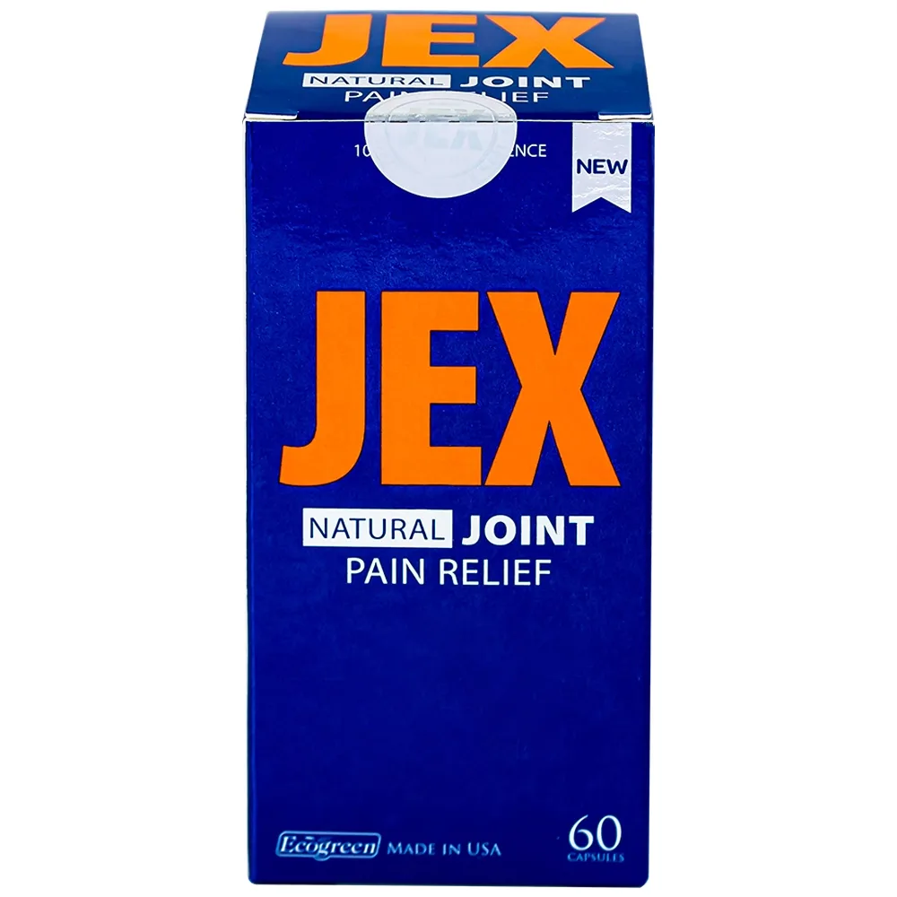 Hình ảnh Viên uống Jex Ecogreen hỗ trợ giảm đau trong thoái hoá khớp, viêm khớp (60 viên)