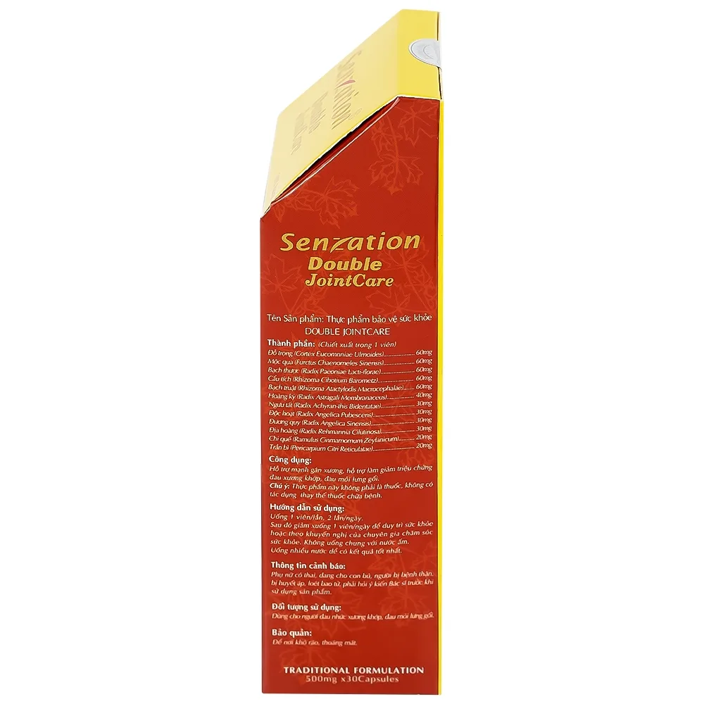 Hình ảnh Viên uống Senzation Double JointCare hỗ trợ mạnh gân xương, giảm đau xương khớp (30 viên)