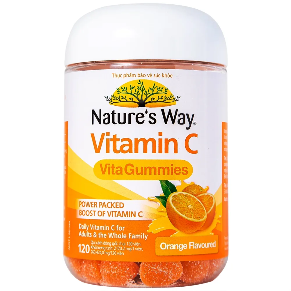 Hình ảnh Kẹo dẻo Vitamin C Vita Gummies Nature's Way vị cam hỗ trợ và duy trì hệ miễn dịch khỏe mạnh (120 viên)