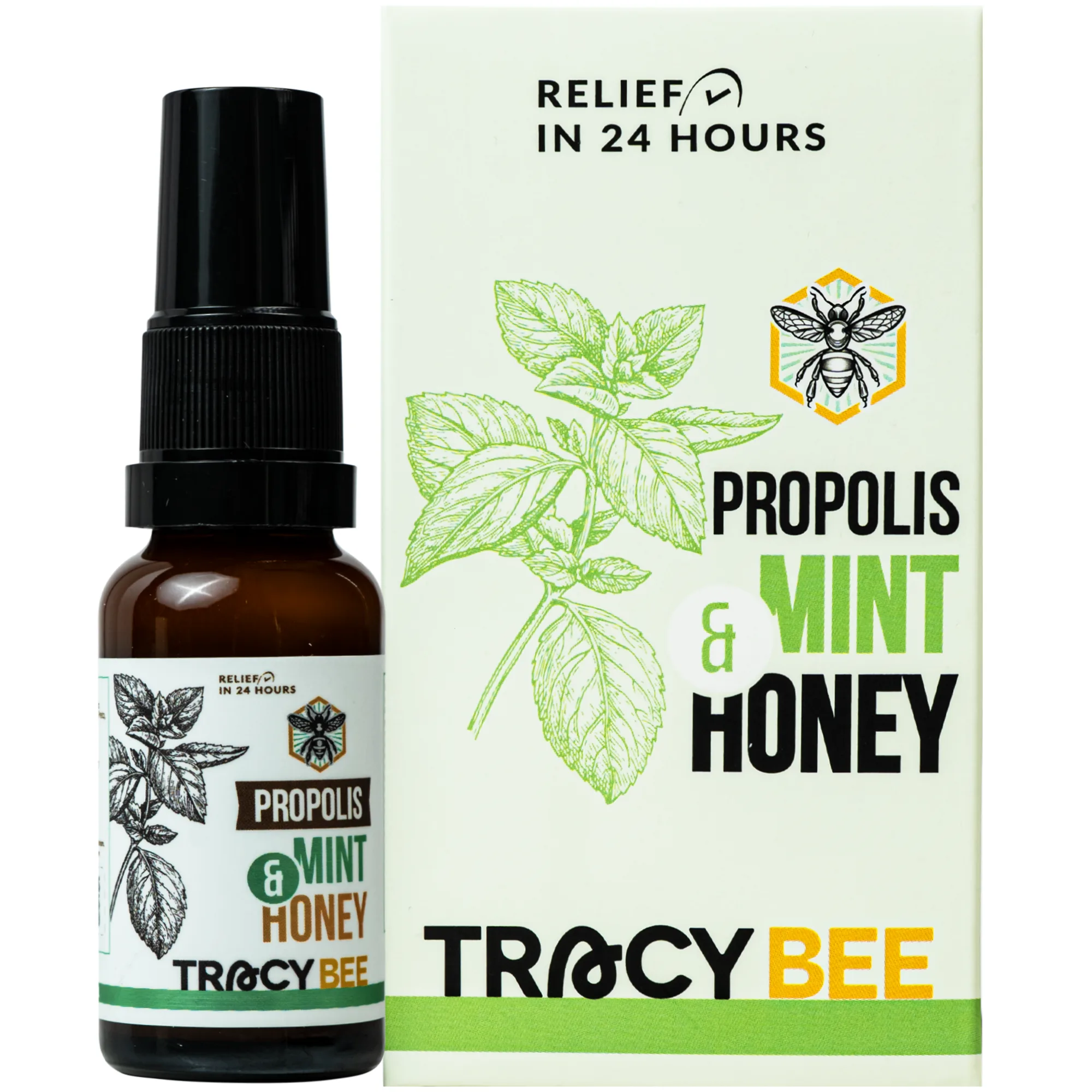 Hình ảnh Keo ong giúp giảm viêm họng Propolis Mint & Honey Tracybee (20ml)