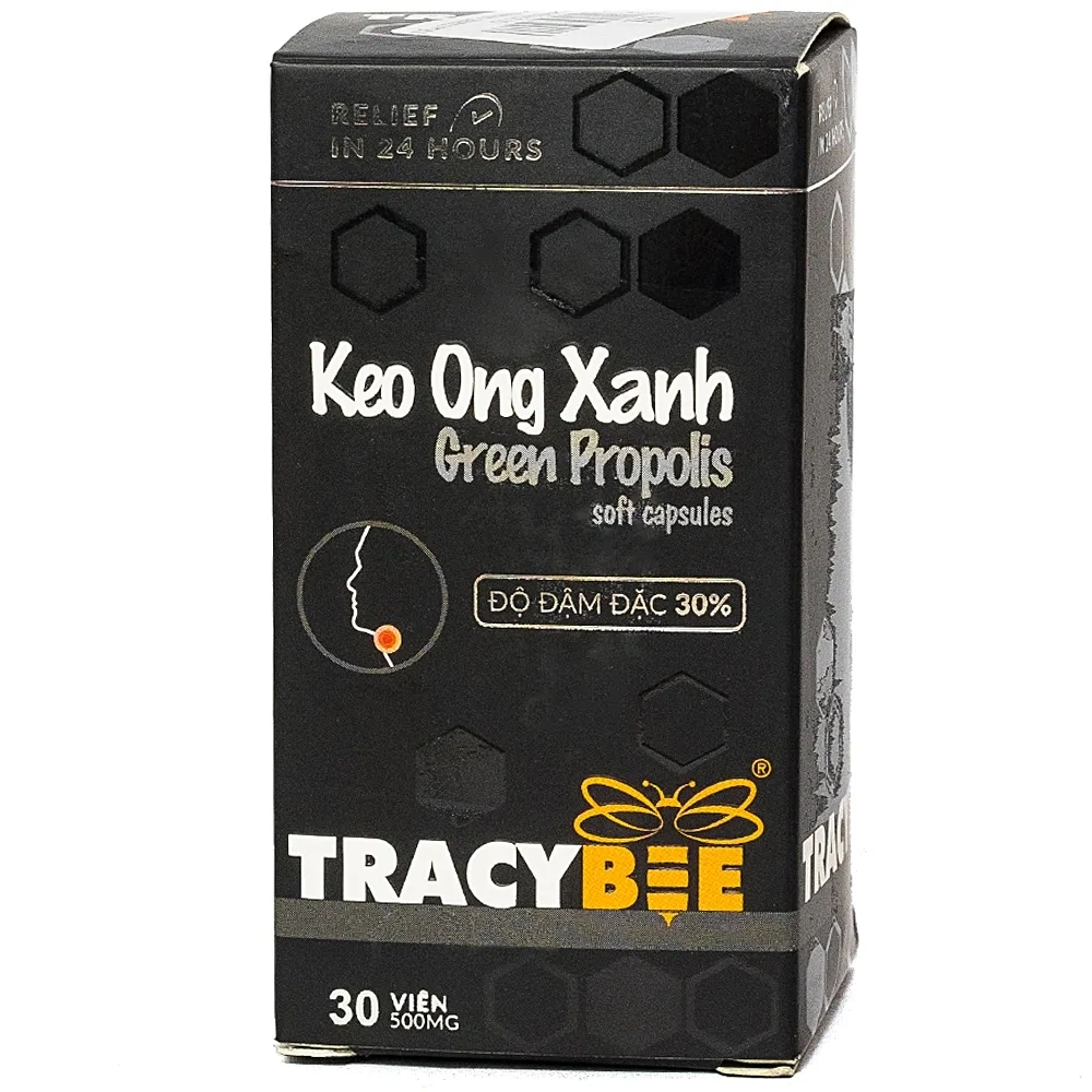 Hình ảnh Viên uống Keo Ong Xanh Propolis Tracybee bổ sung kháng thể tự nhiên của keo ong (30 viên)