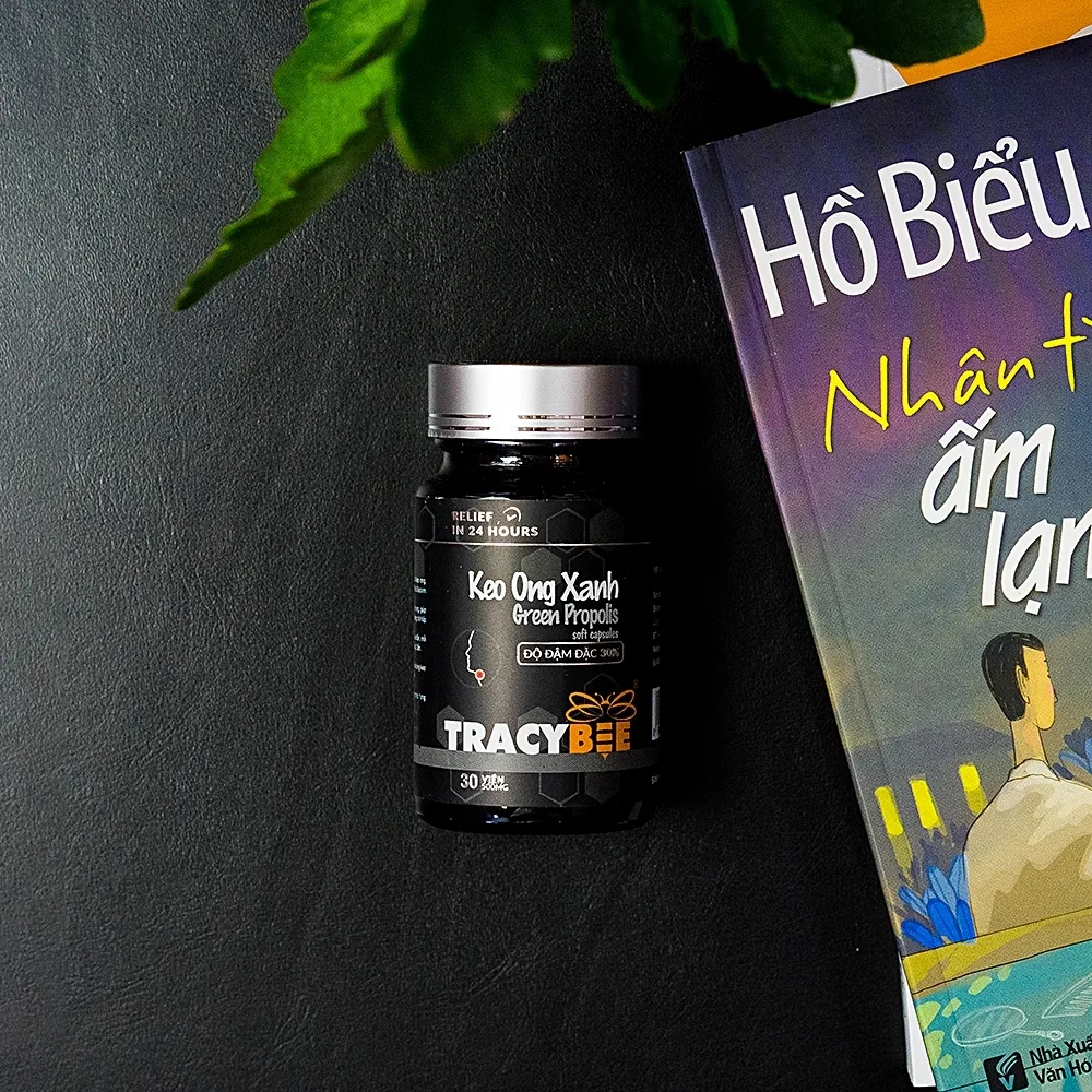 Hình ảnh Viên uống Keo Ong Xanh Propolis Tracybee bổ sung kháng thể tự nhiên của keo ong (30 viên)
