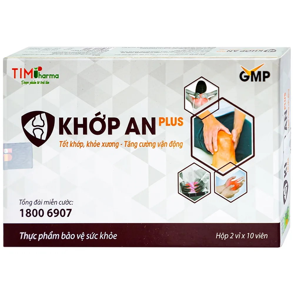 Hình ảnh Viên uống Khớp An Plus Nanofrance hoạt huyết, mạnh gân xương (2 vỉ x 10 viên)