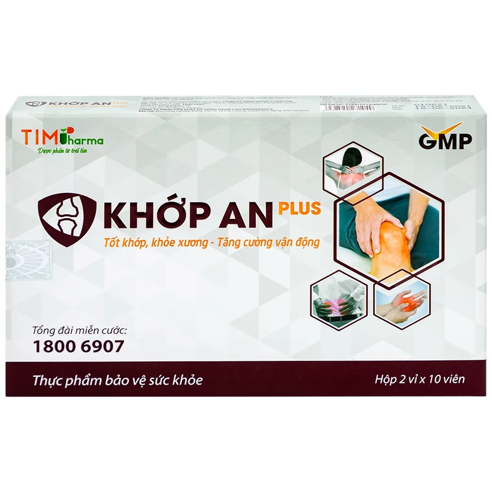 Hình ảnh Viên uống Khớp An Plus Nanofrance hoạt huyết, mạnh gân xương (2 vỉ x 10 viên)