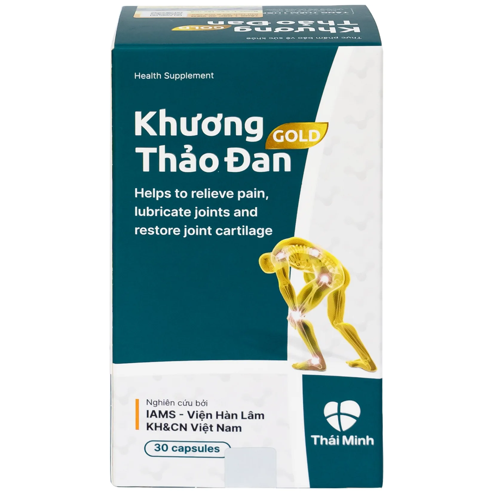 Hình ảnh Viên uống Khương Thảo Đan Gold Thái Minh giảm đau, làm trơn khớp và phục hồi sụn khớp (30 viên)