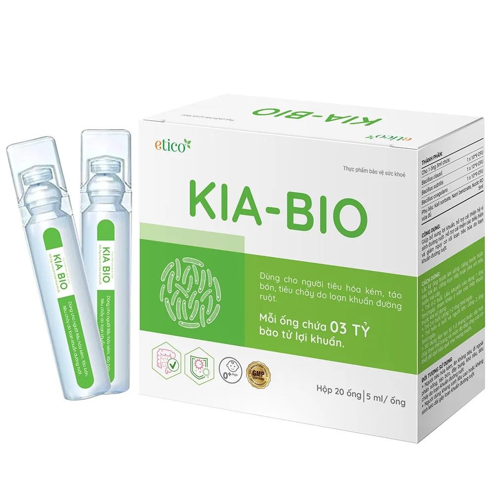 Hình ảnh Kia-Bio Etico Bigfa bổ sung lợi khuẩn cải thiện hệ vi sinh đường ruột (20 ống)